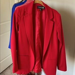 Red Blazer- loose fit